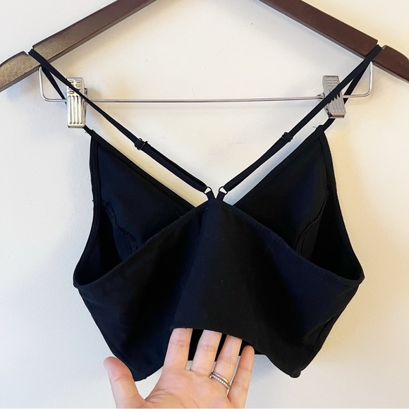 Free People Intimately Vest of All Crop Top Size Small Black Bralette Cami - Picture 8 of 10